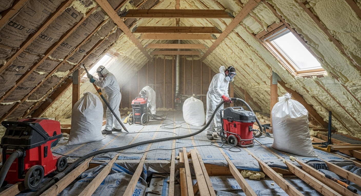 Professional Spray Foam Extraction for Both Closed Cell and Open Cell Systems — UK Loftsaver