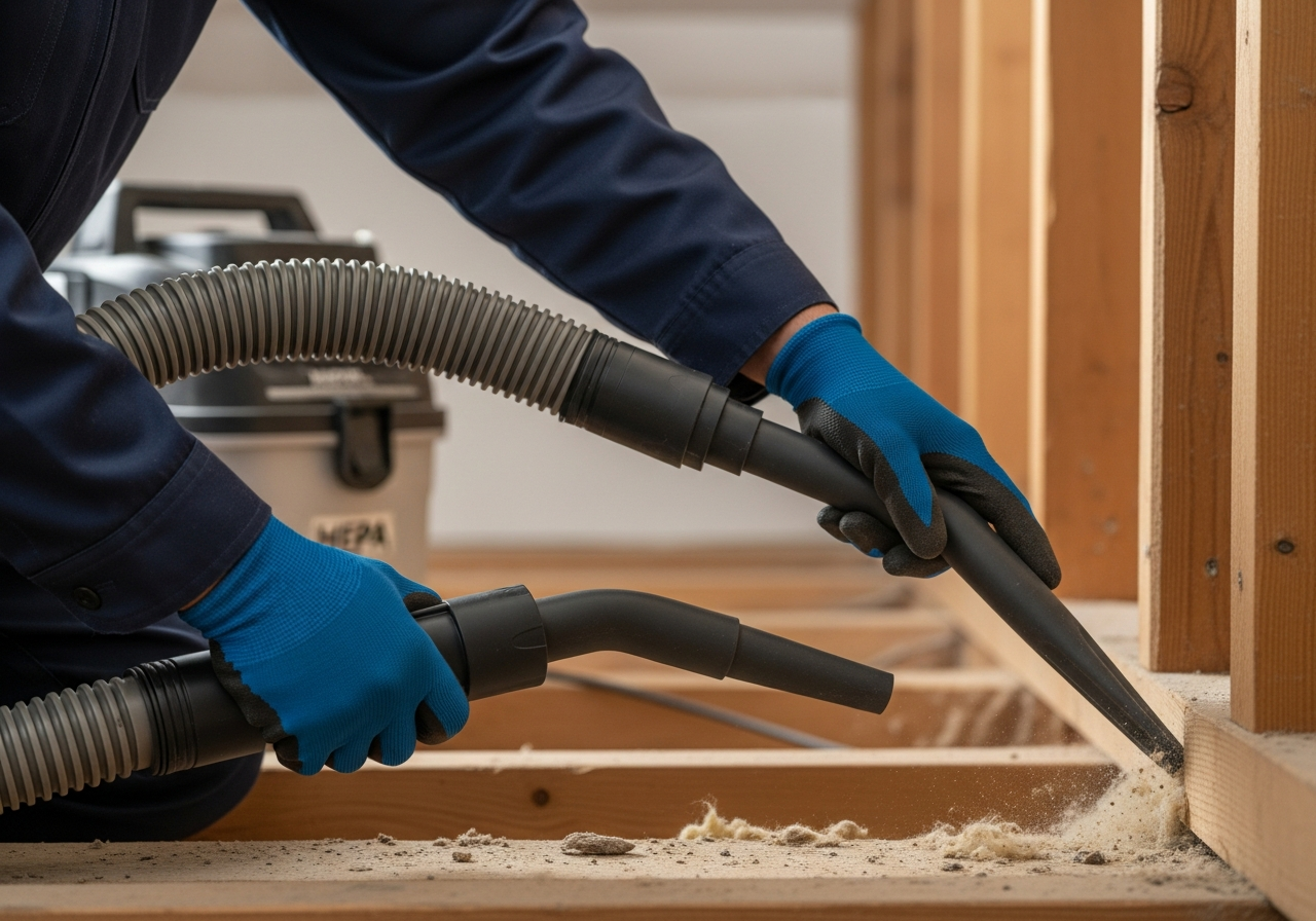 Professional Professional HEPA Vacuum Cleaning for Your Loft Space installation process