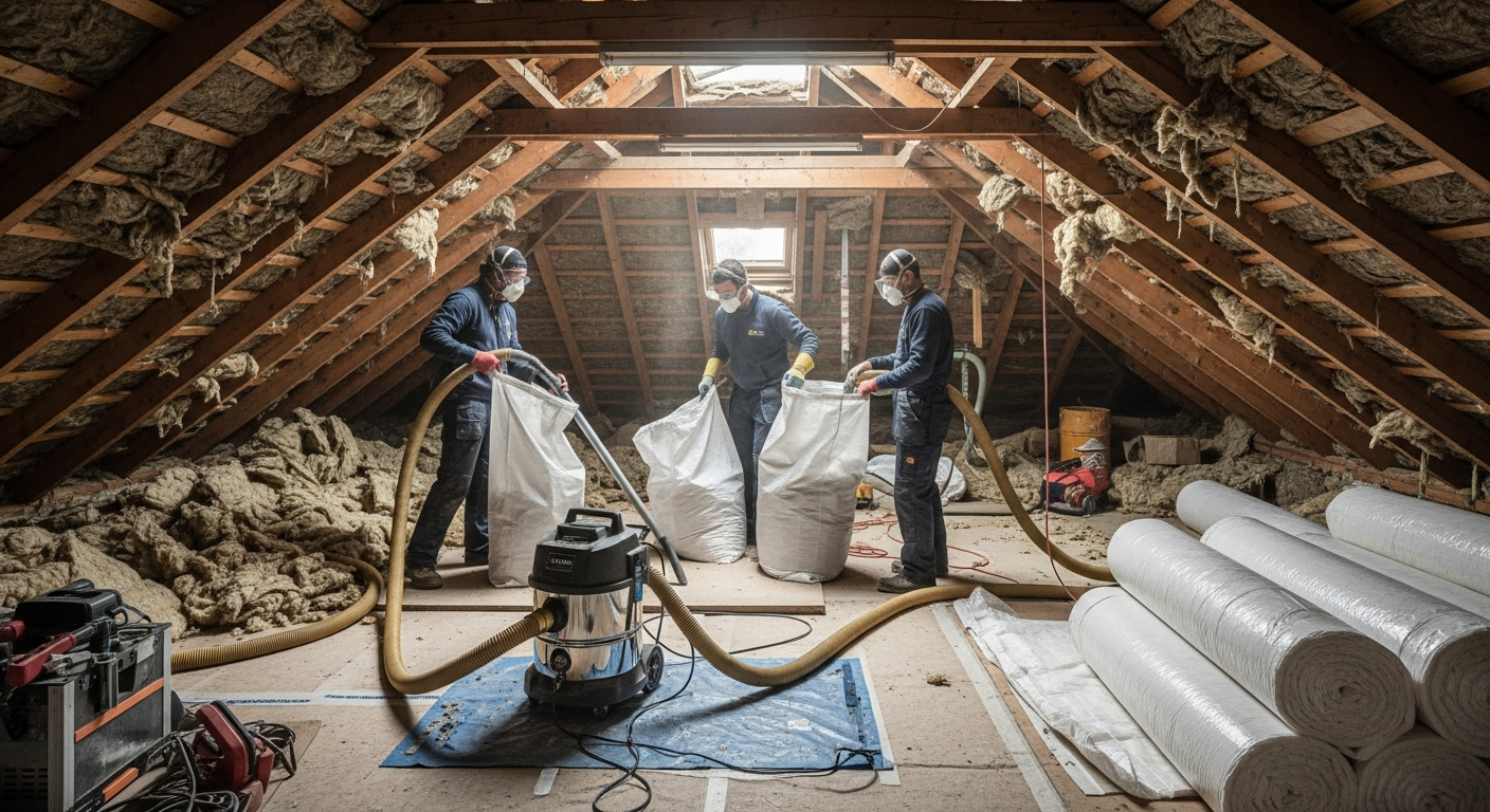 Professional Loft Clearance & Safe Insulation Disposal Services — UK Loftsaver