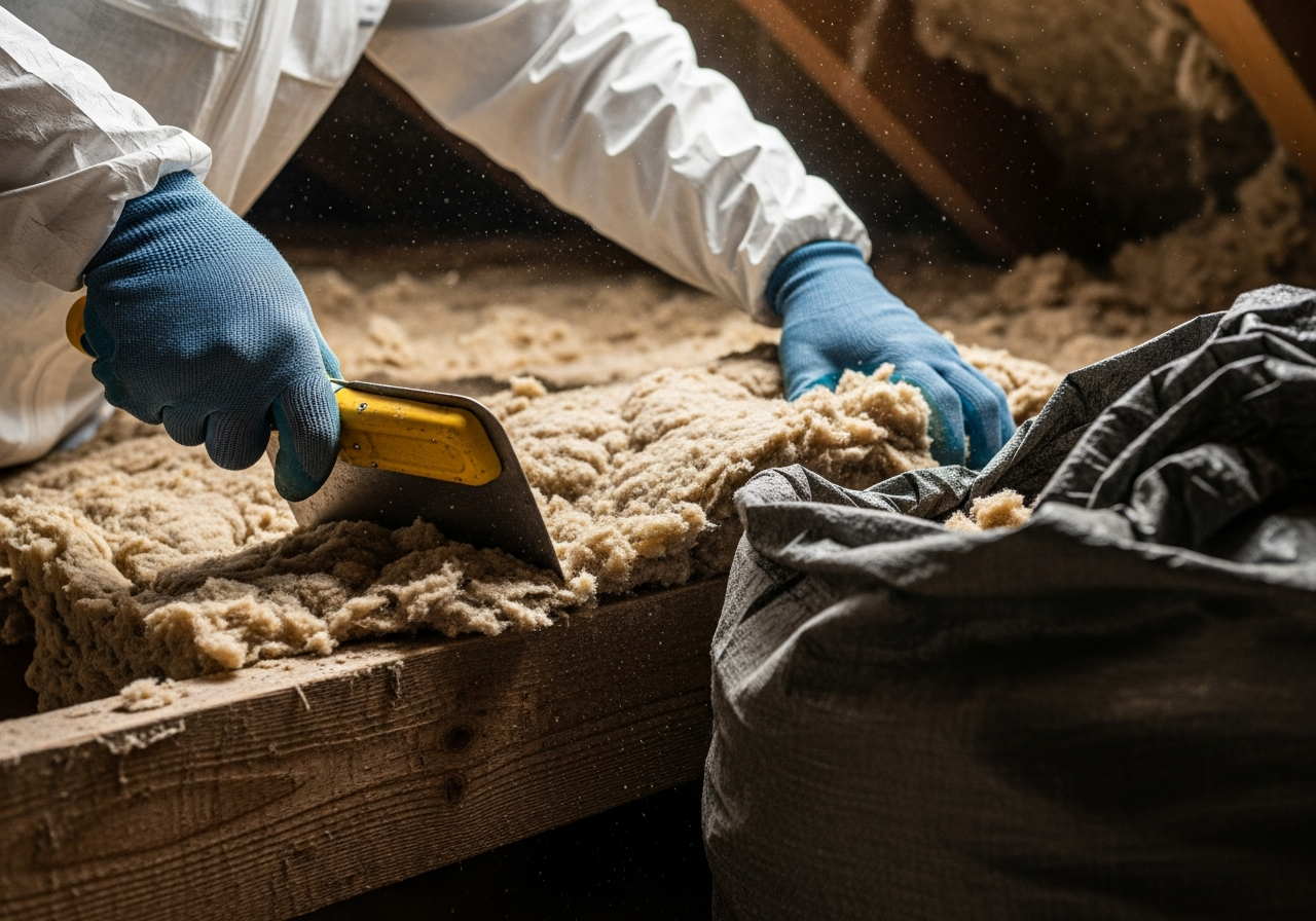 Professional Professional Loft Clearance & Safe Insulation Disposal Services installation process
