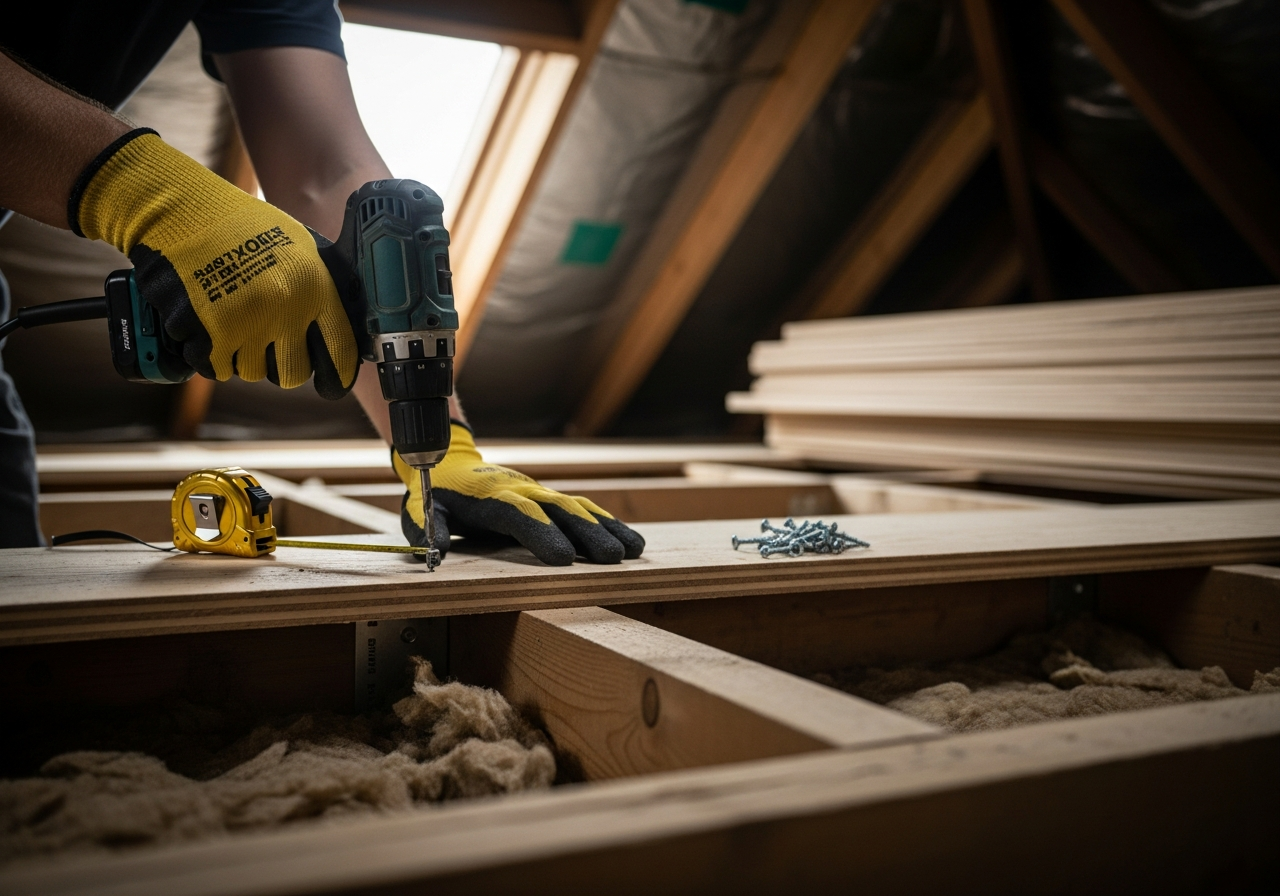 Professional Transform Your Loft Into Valuable Storage Space with Professional Boarding installation process