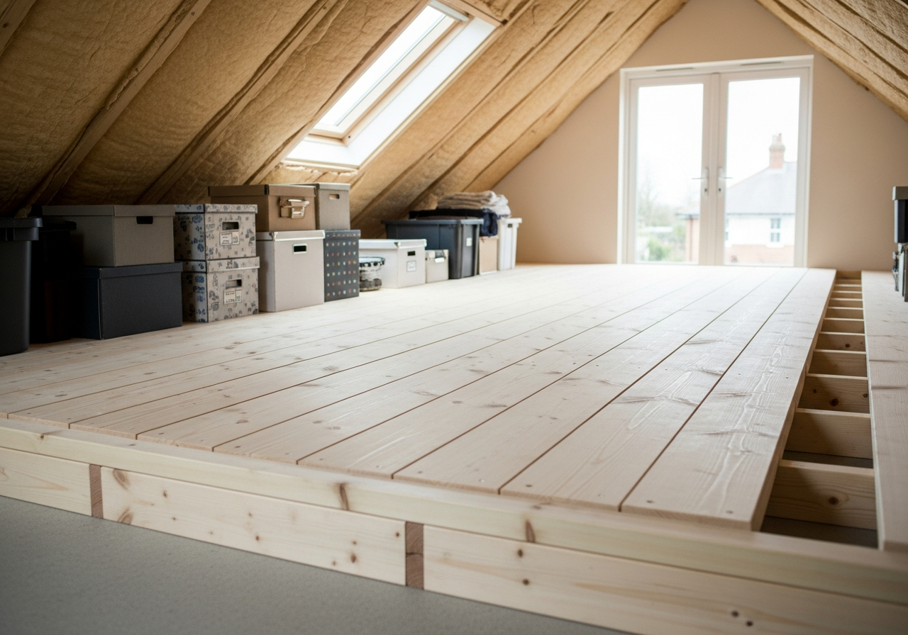Completed Transform Your Loft Into Valuable Storage Space with Professional Boarding — quality results